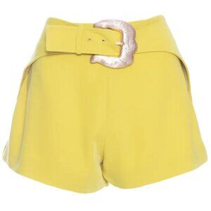 Cult Gaia Mioria Shorts in Yellow, Size Large